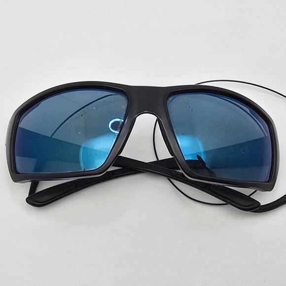 Smith Challis Matte Black Frame ChromaPop+ Polarized Blue Mirror Lens Sunglasses - Picture 12 of 14